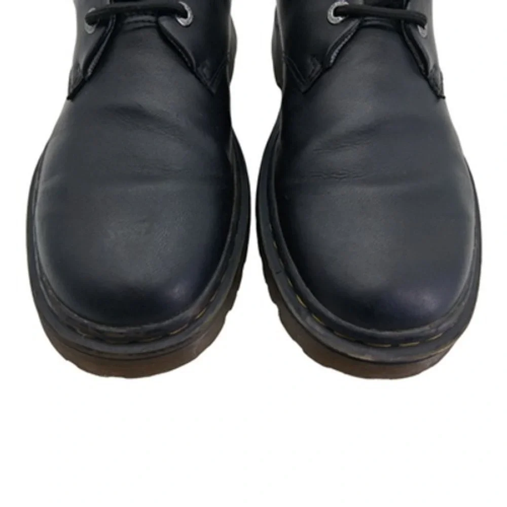 Dr Martens Kent Shoes Mens Size 9 Black Leather Lace Up Casual Lug Sole Oxford